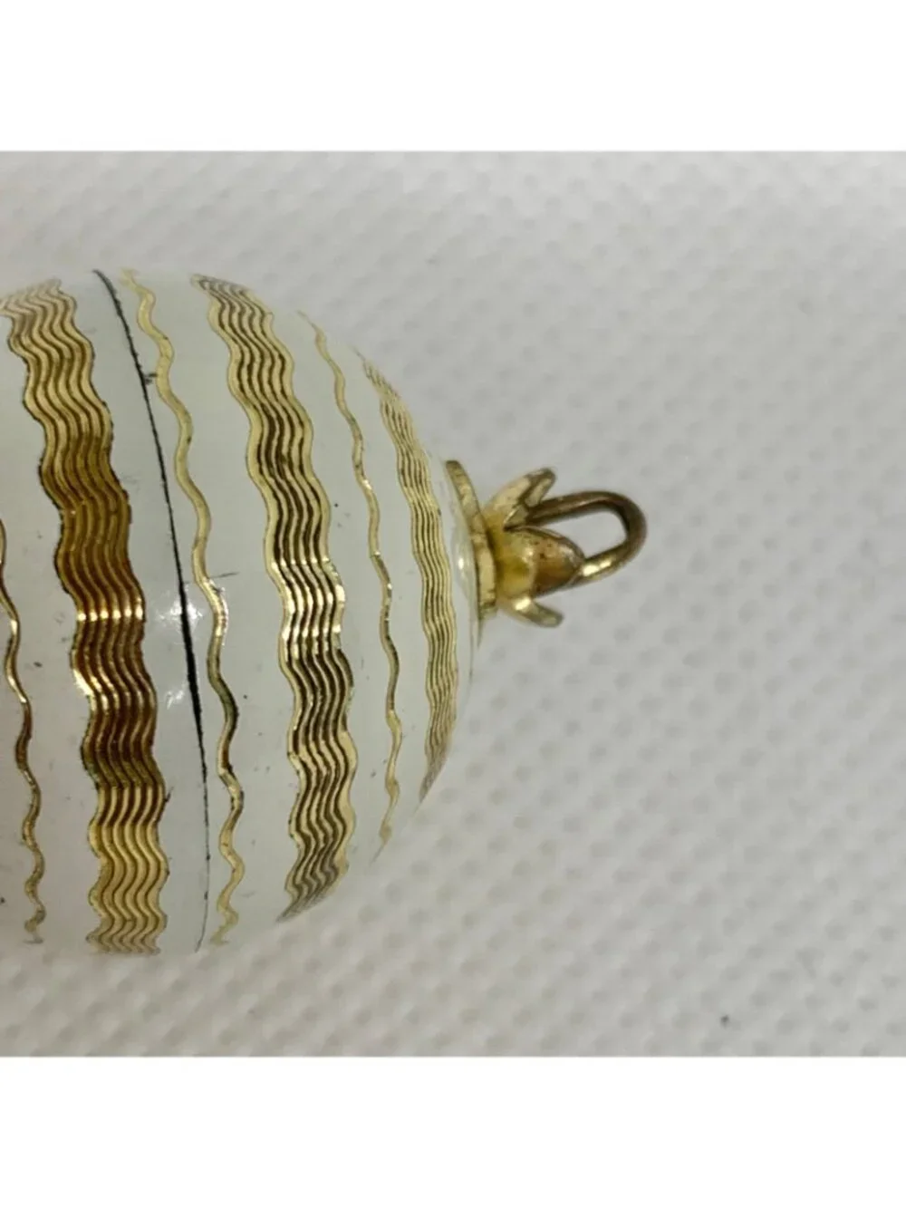 Vintage Caravelle Swiss Pendant Ball Orb Watch 29mm Enamel mechanical works